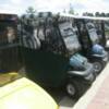 GOLF CARTS EVERYWHERE, A GREAT WAY TO TRAVEL. 
